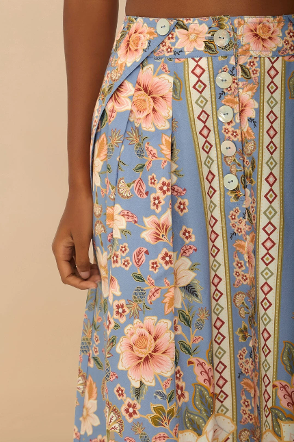 Superbloom Tapestry Maxi Skirt - Size L