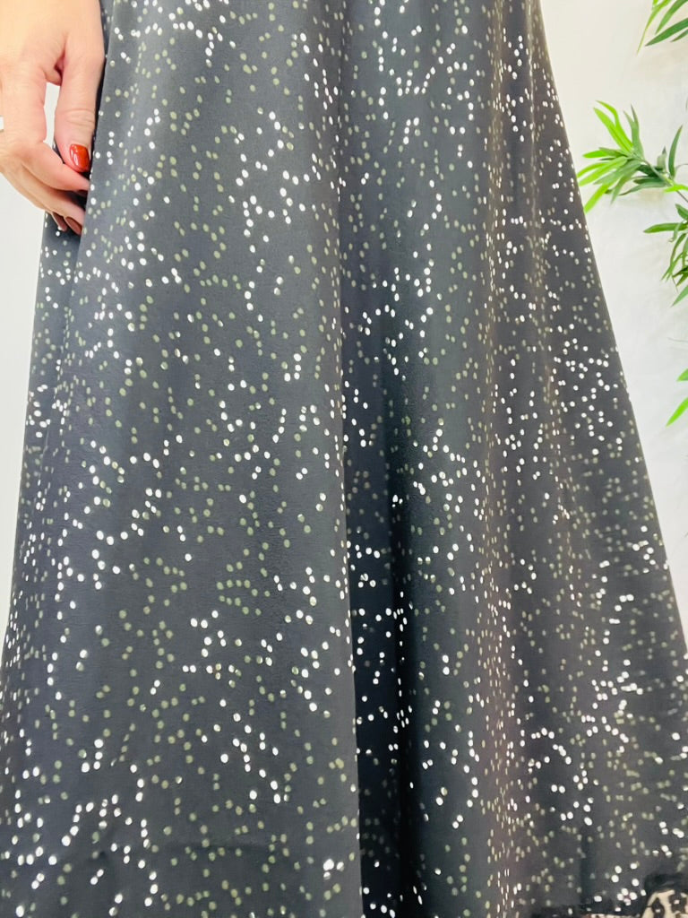 Patterned Slip Dress - Size 8