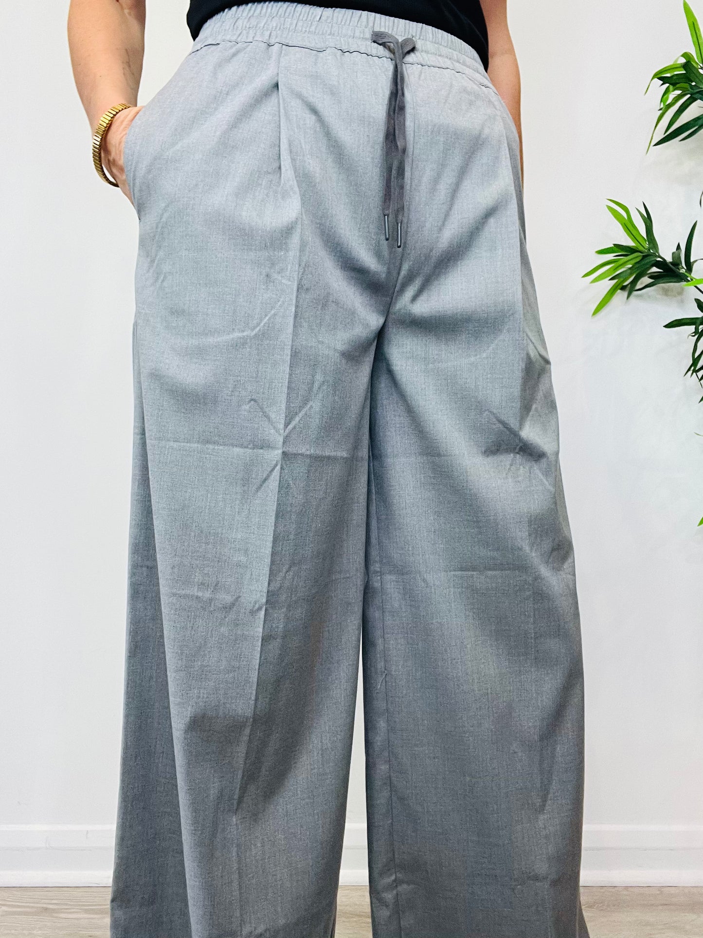 Wide Leg Trousers - Size XS