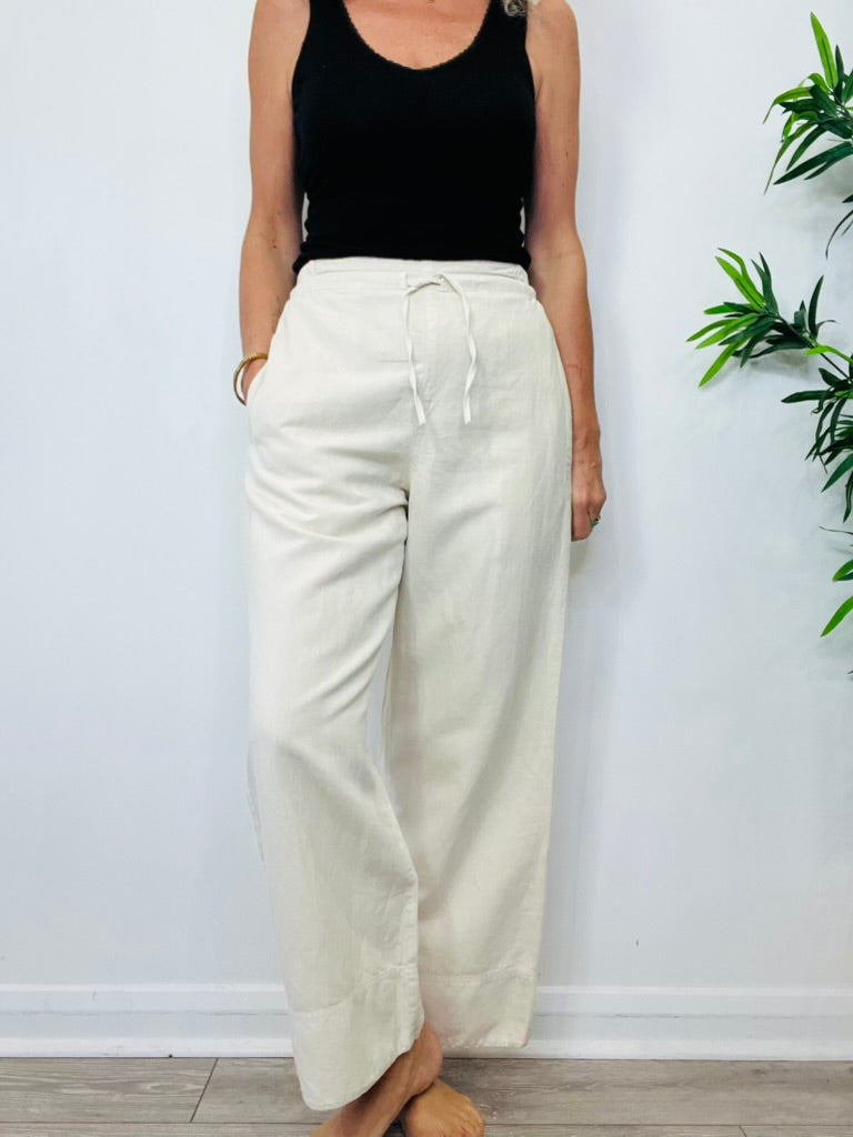 Linen Trousers - Size 8