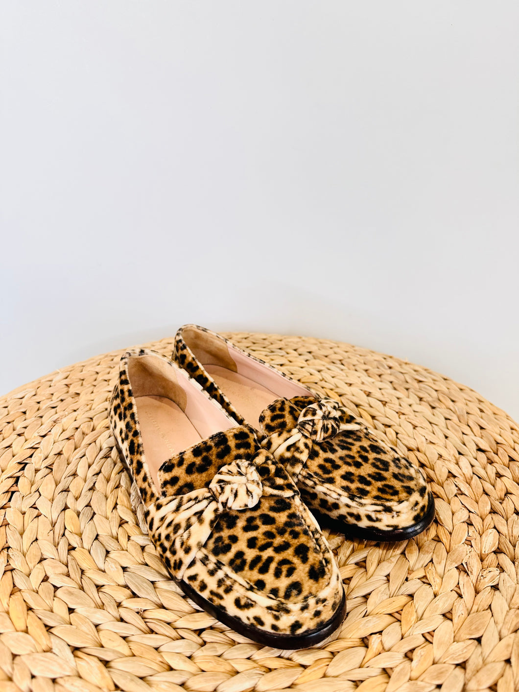 Leopard Print Loafers - Size 38