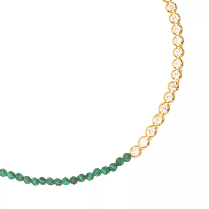 Cubic Zirconia Choker DUO - Malachite