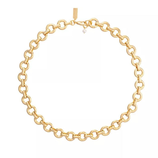 Donut Chain Necklace - Gold