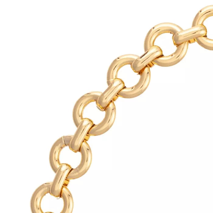 Donut Chain Necklace - Gold