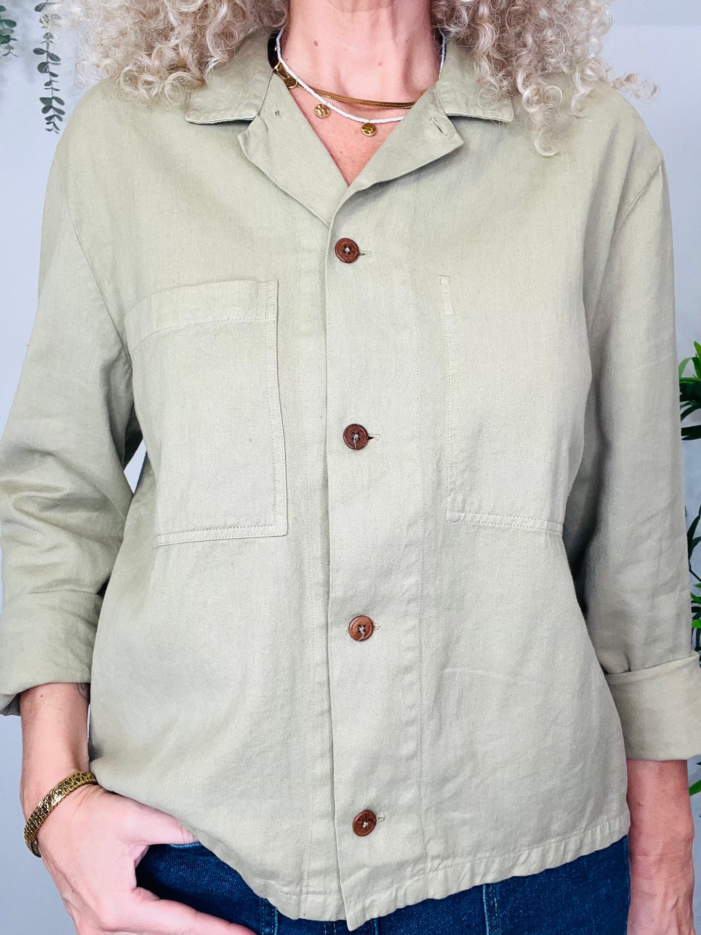 Linen Shirt - Size L