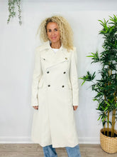 Load image into Gallery viewer, Cream Trench Coat - Size 40
