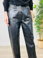 Load image into Gallery viewer, Faux Leather Trousers - Size 30
