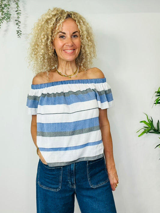 striped Cotton Top - Size L