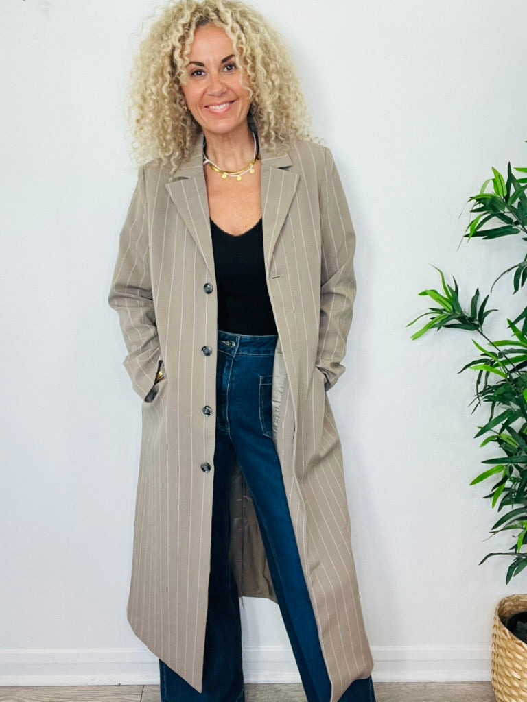Striped Coat - Size XS