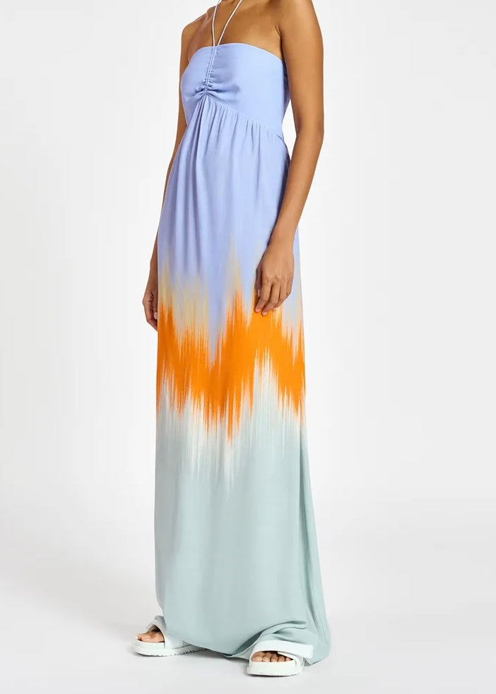 Halterneck Maxi Dress - Size 34