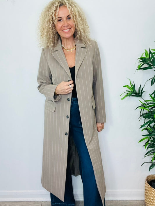 Striped Coat - Size XS