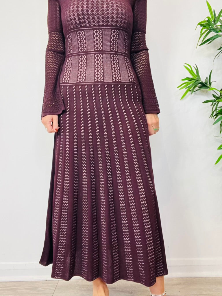 Knitted Maxi Dress - Size 10