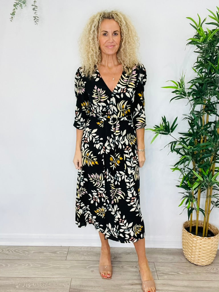 Floral Wrap Dress - Size 3