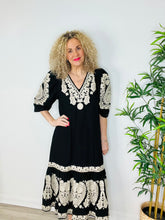 Load image into Gallery viewer, Embroidered Maxi Dress - Size M
