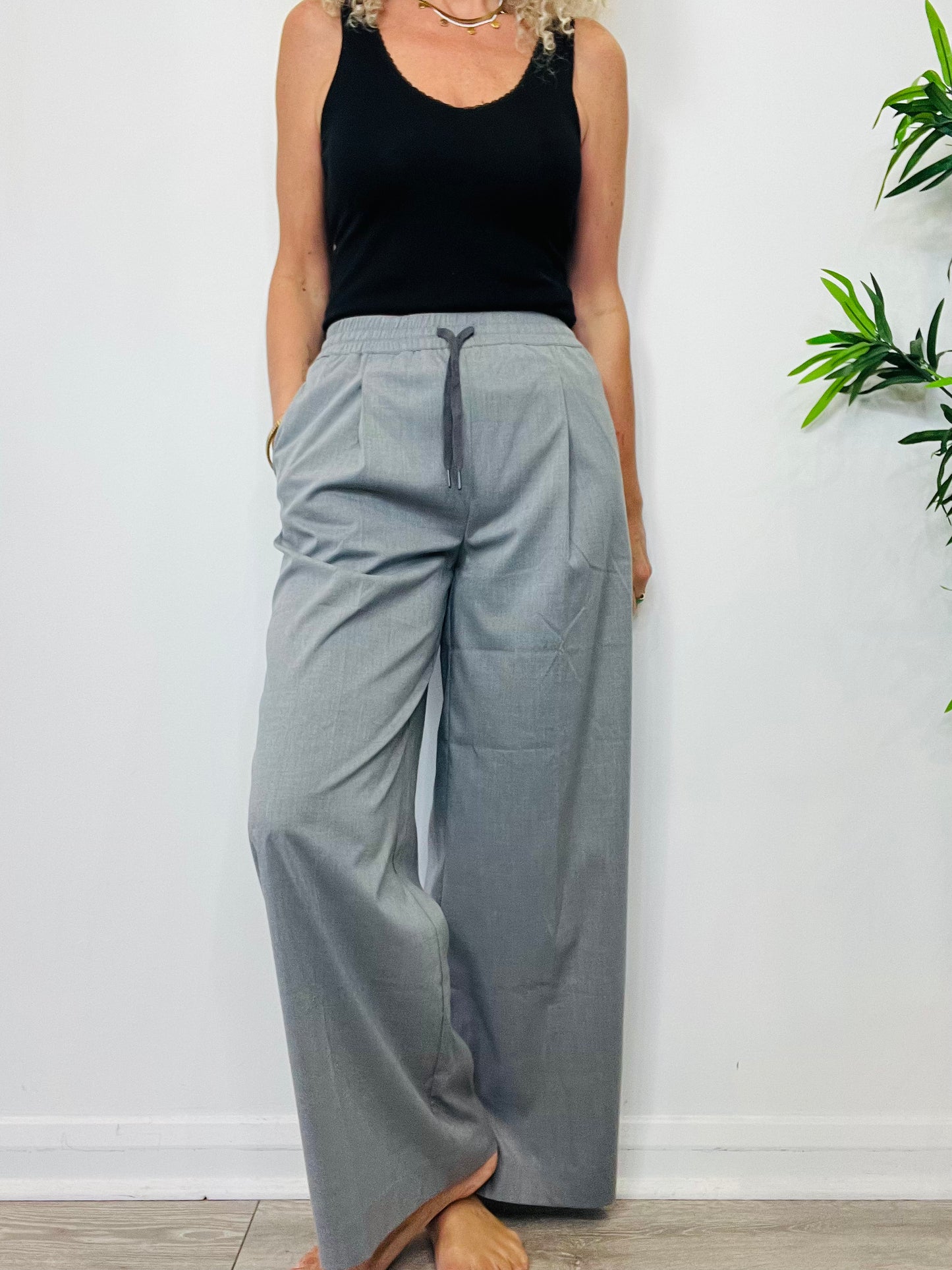 Wide Leg Trousers - Size XS