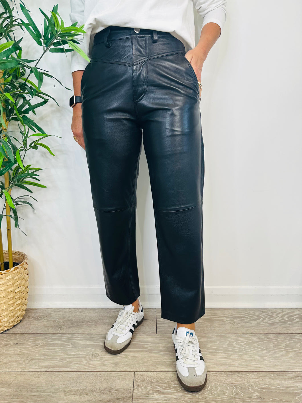 Leather Trousers - Size 0