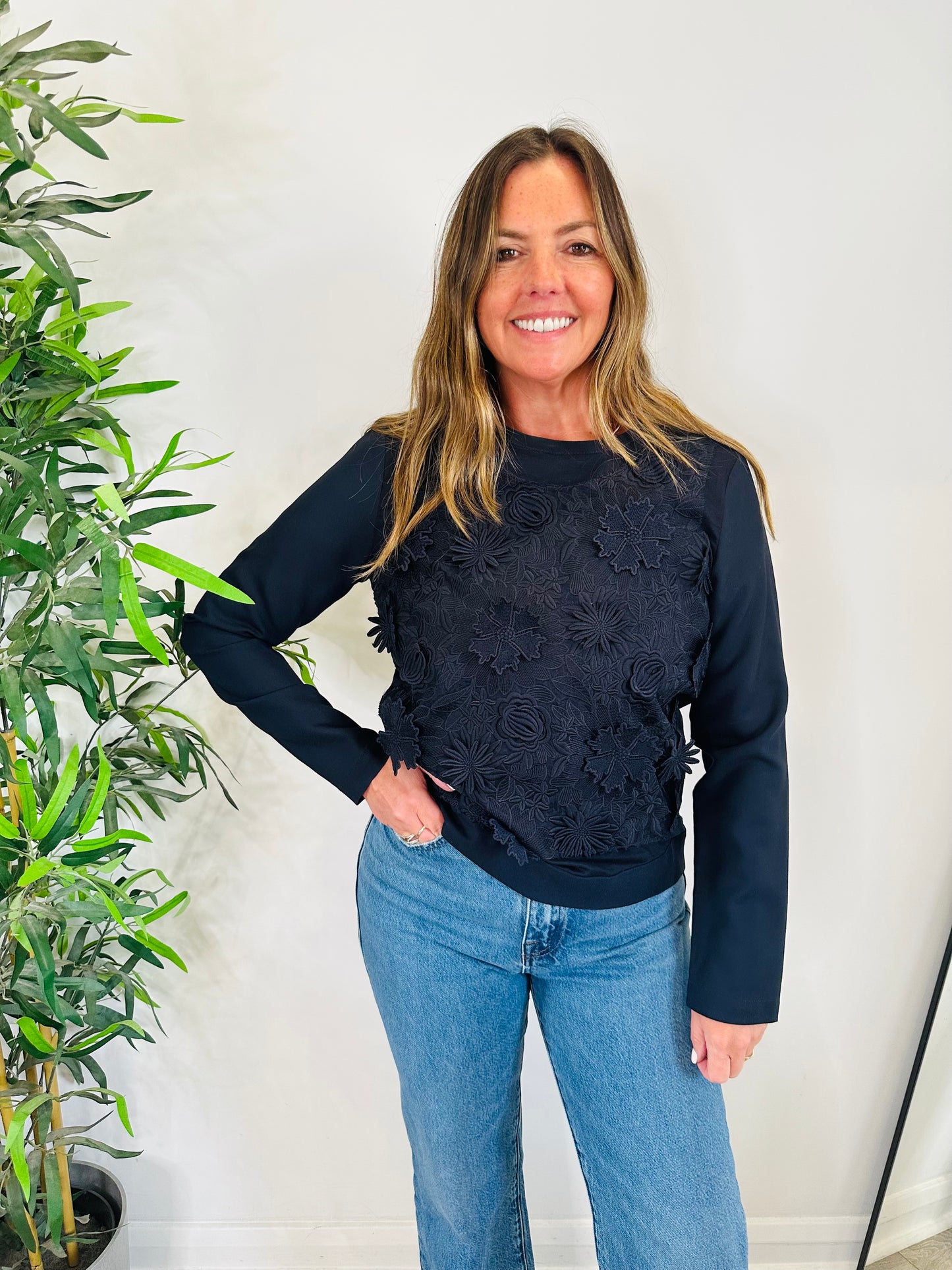 Embroidered Top - Size 6