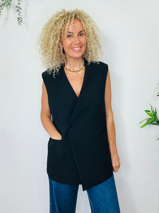 Longline Waistcoat - Size XS