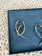 Load image into Gallery viewer, Rose Thorn Statement Hoop Earrings
