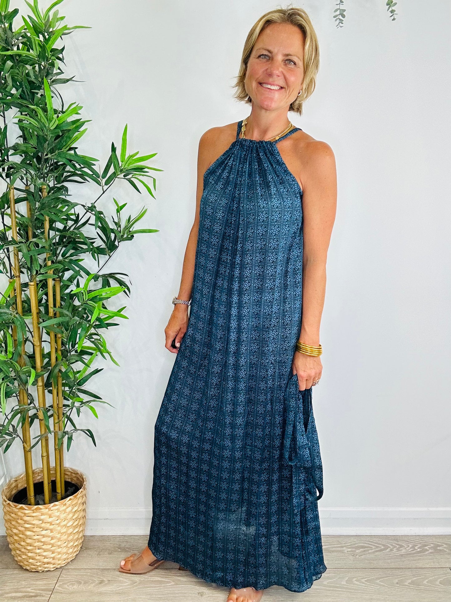 Halterneck Maxi Dress - Size XS