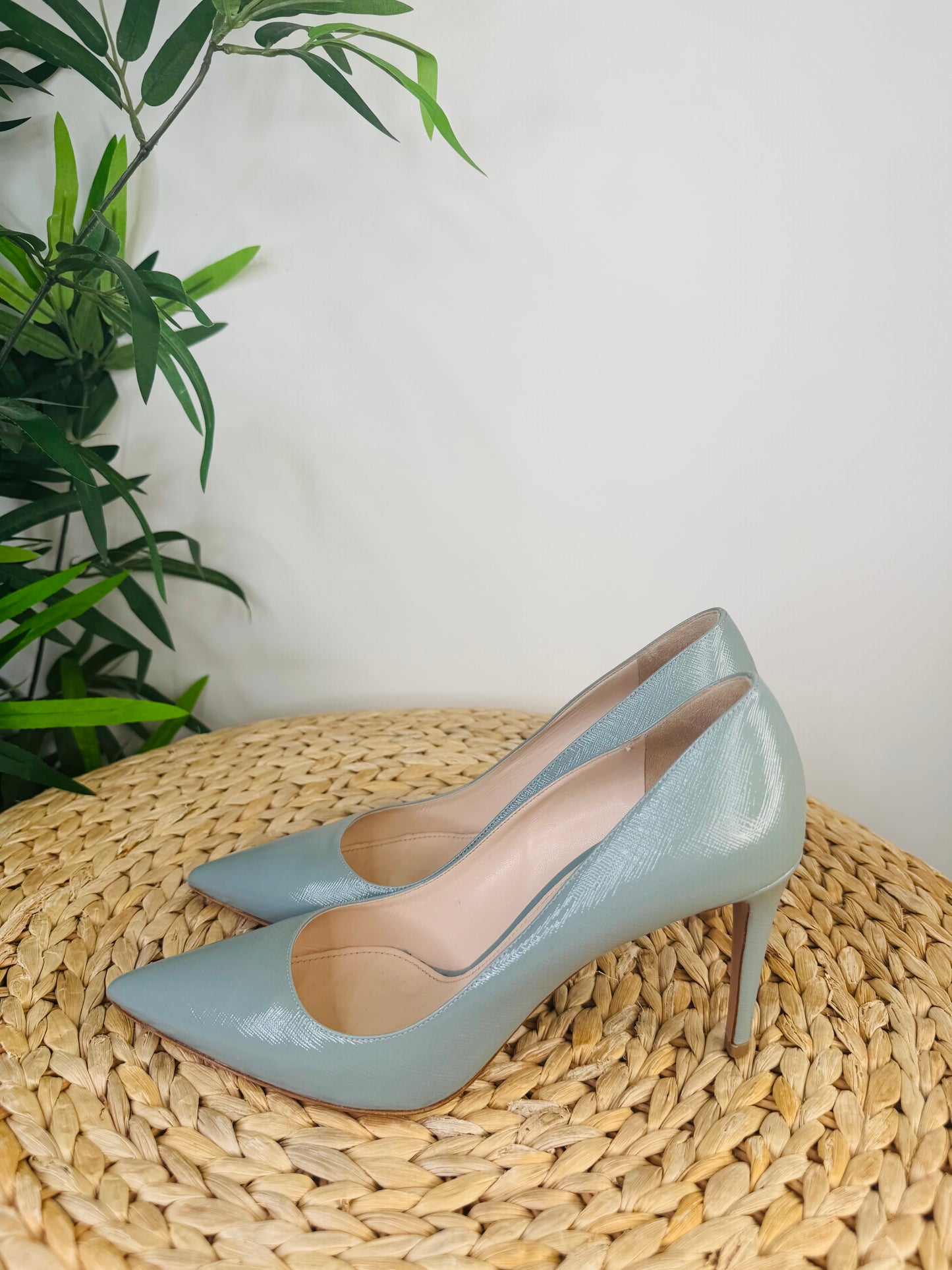 Saffiano Leather Pumps - Size 40