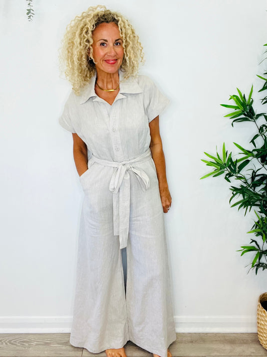 Linen Jumpsuit - Size M