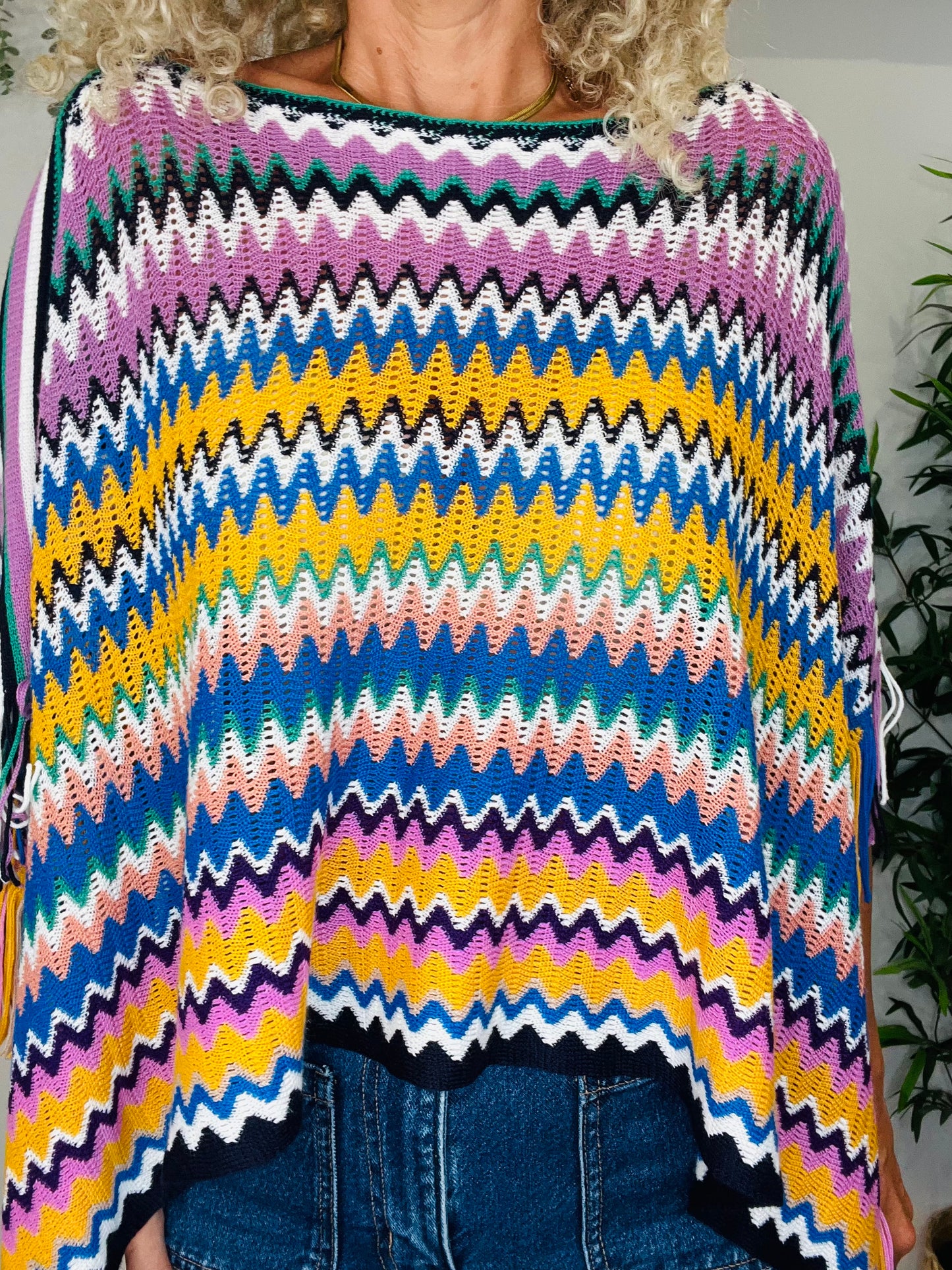 Fringed Poncho - O/S