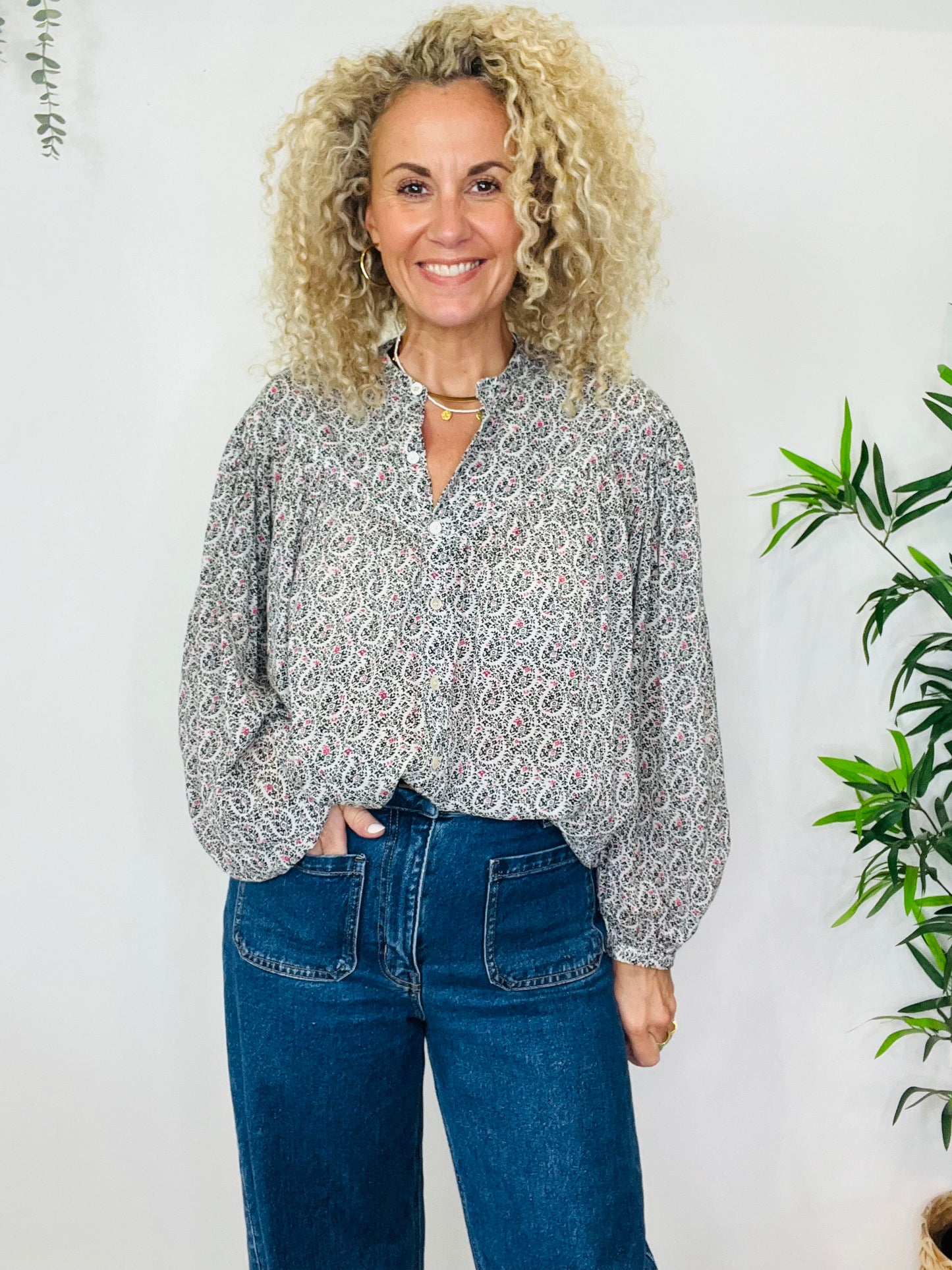 Paisley Miledia Shirt - Size 38