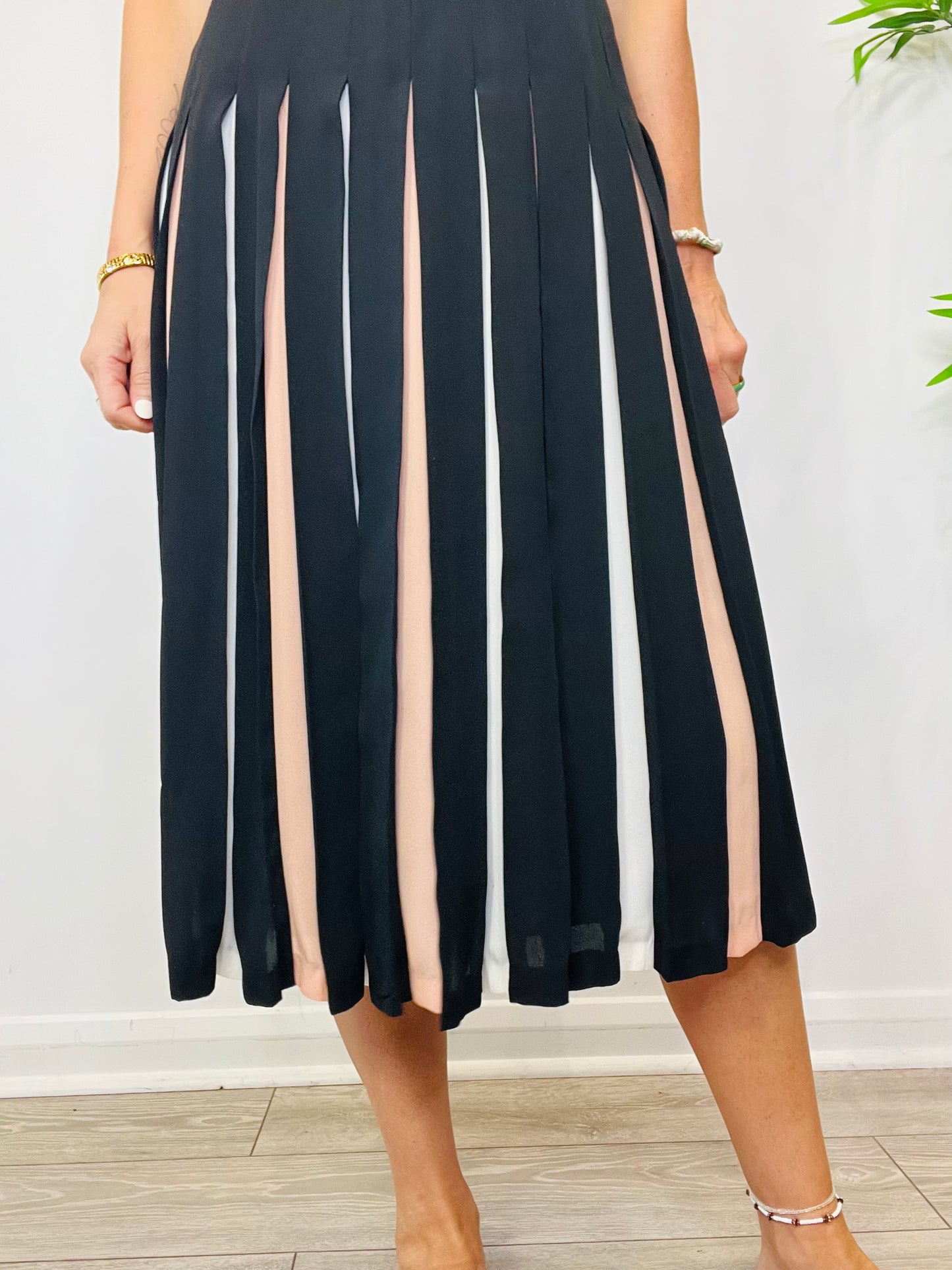 Pleated Midi Dress - Size 10