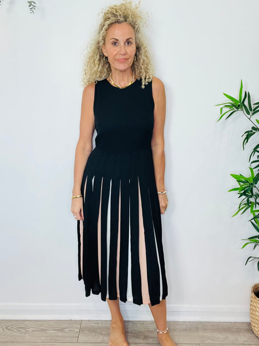 Pleated Midi Dress - Size 10