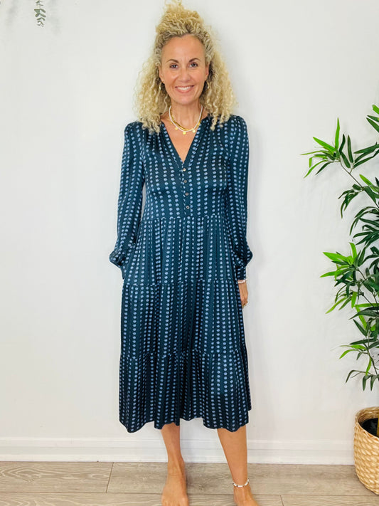 Tiered Silk Dress - Size XS
