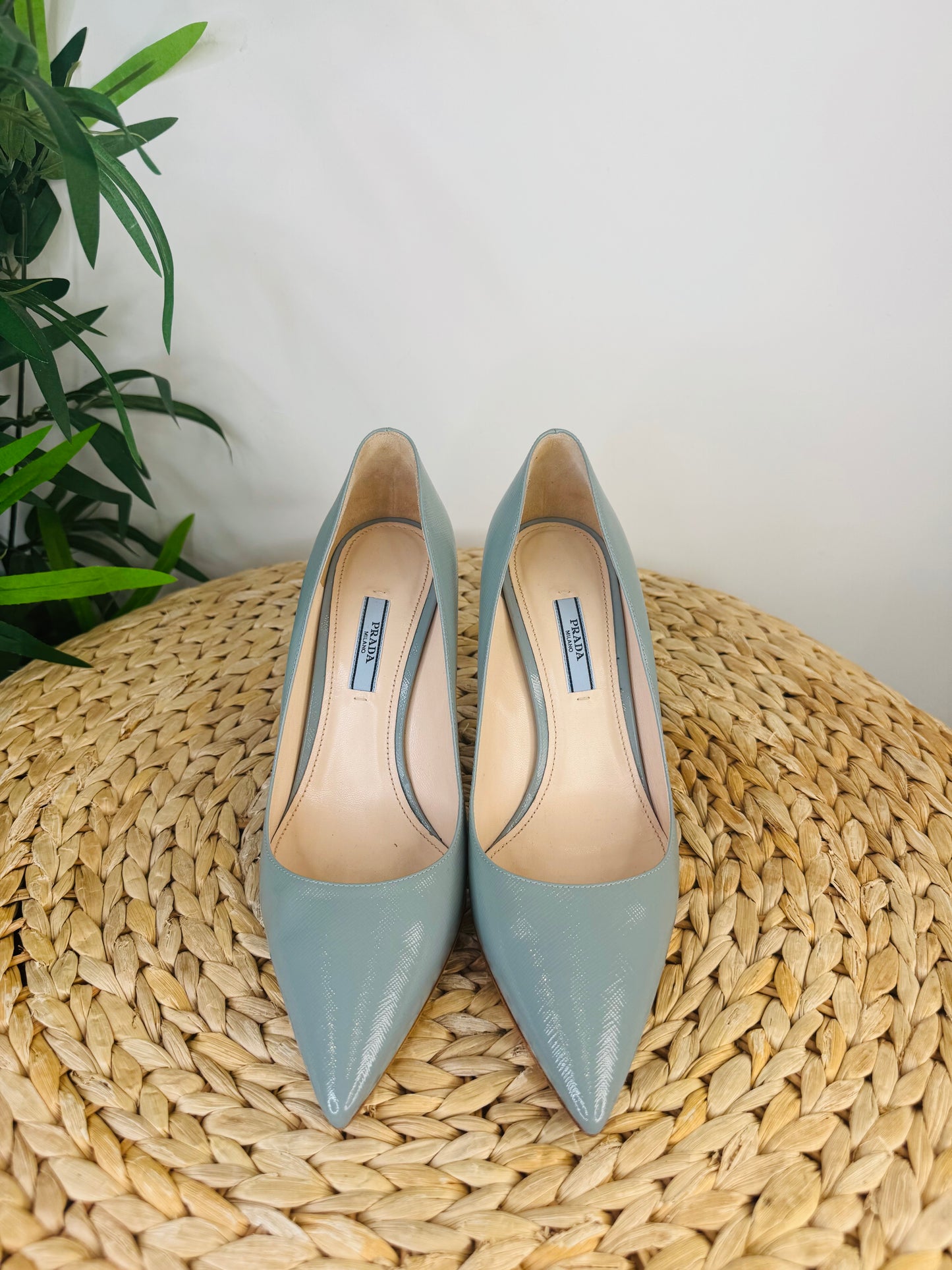 Saffiano Leather Pumps - Size 40