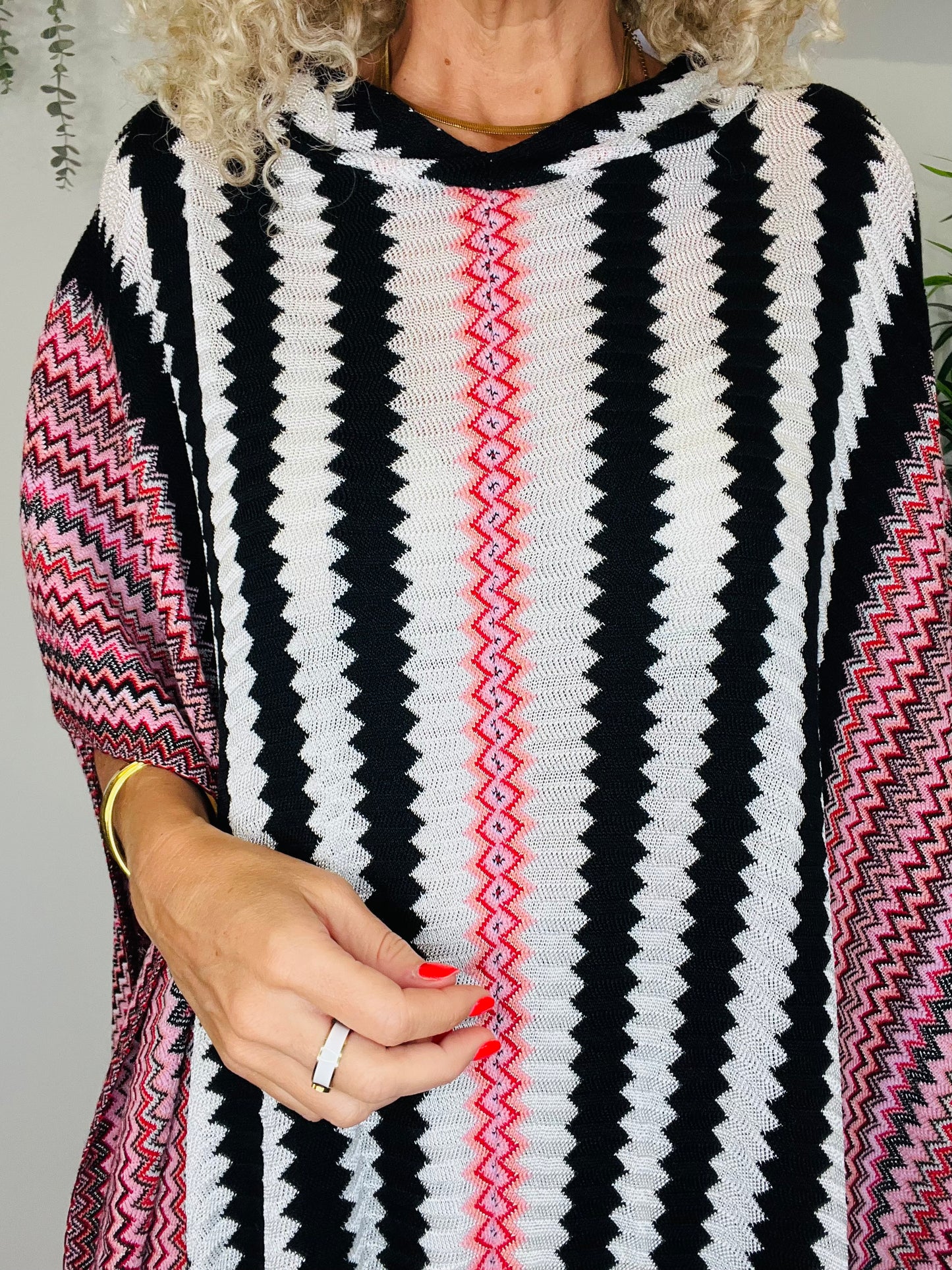 Fringed Hooded Poncho - O/S