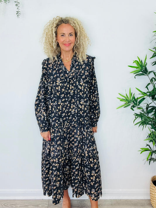 Tiered Floral Dress - Size 40