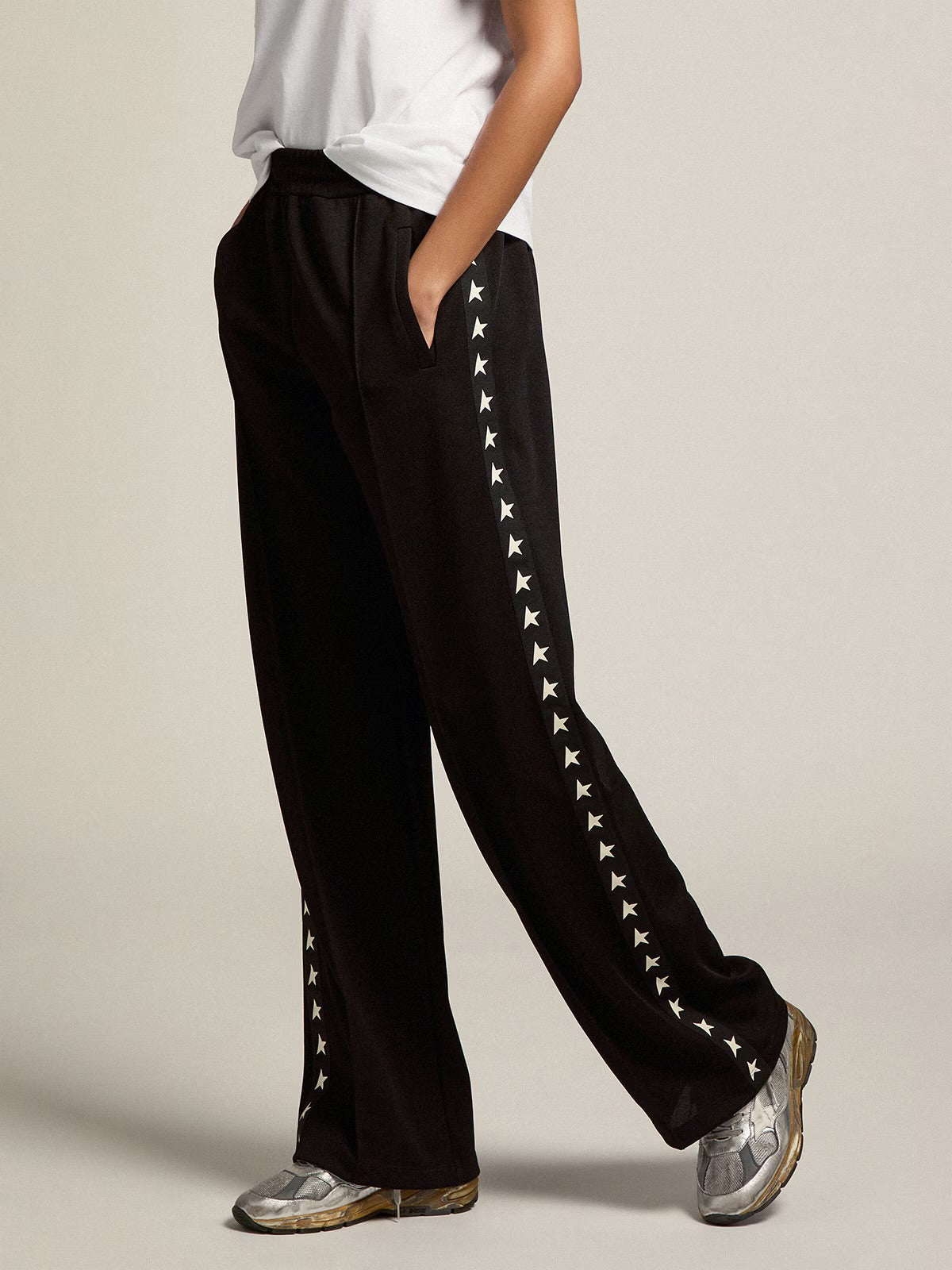 Star Stripe Joggers - Size L