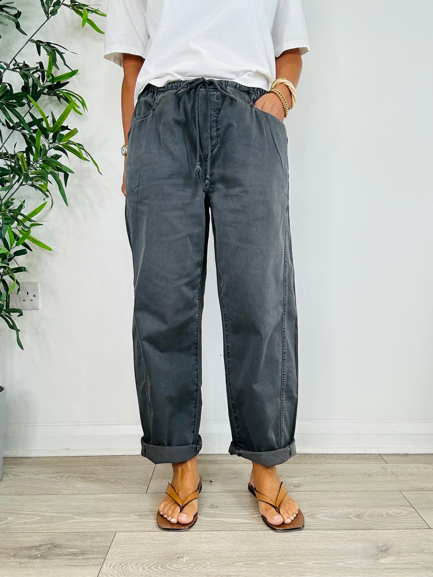 Baxter Cotton Trousers - Size L