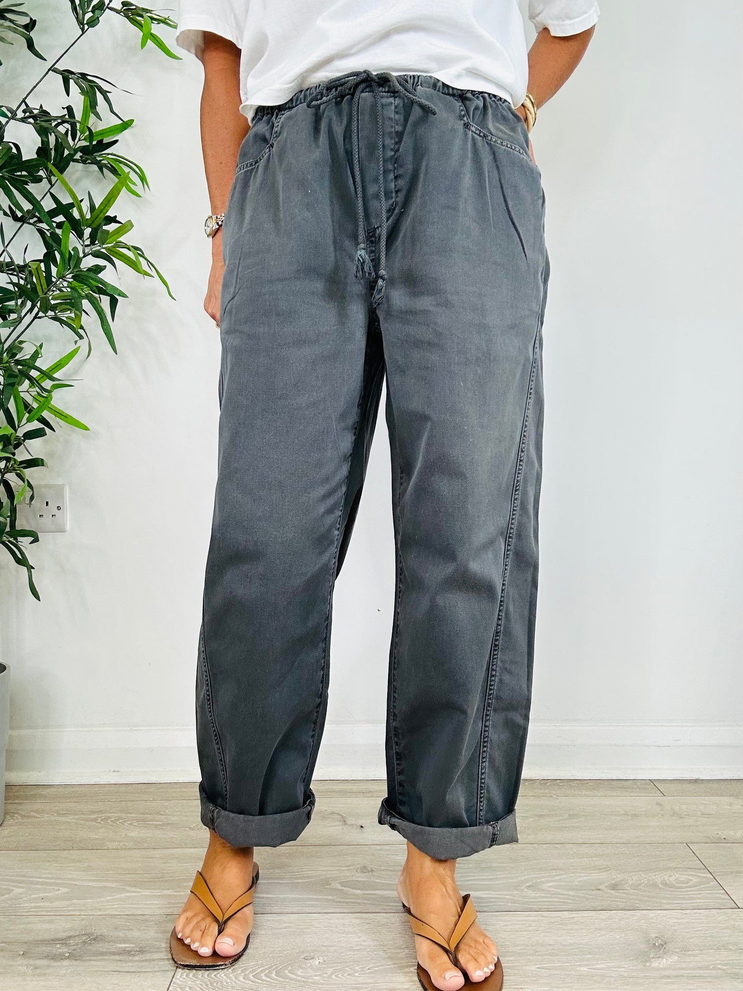 Baxter Cotton Trousers - Size L