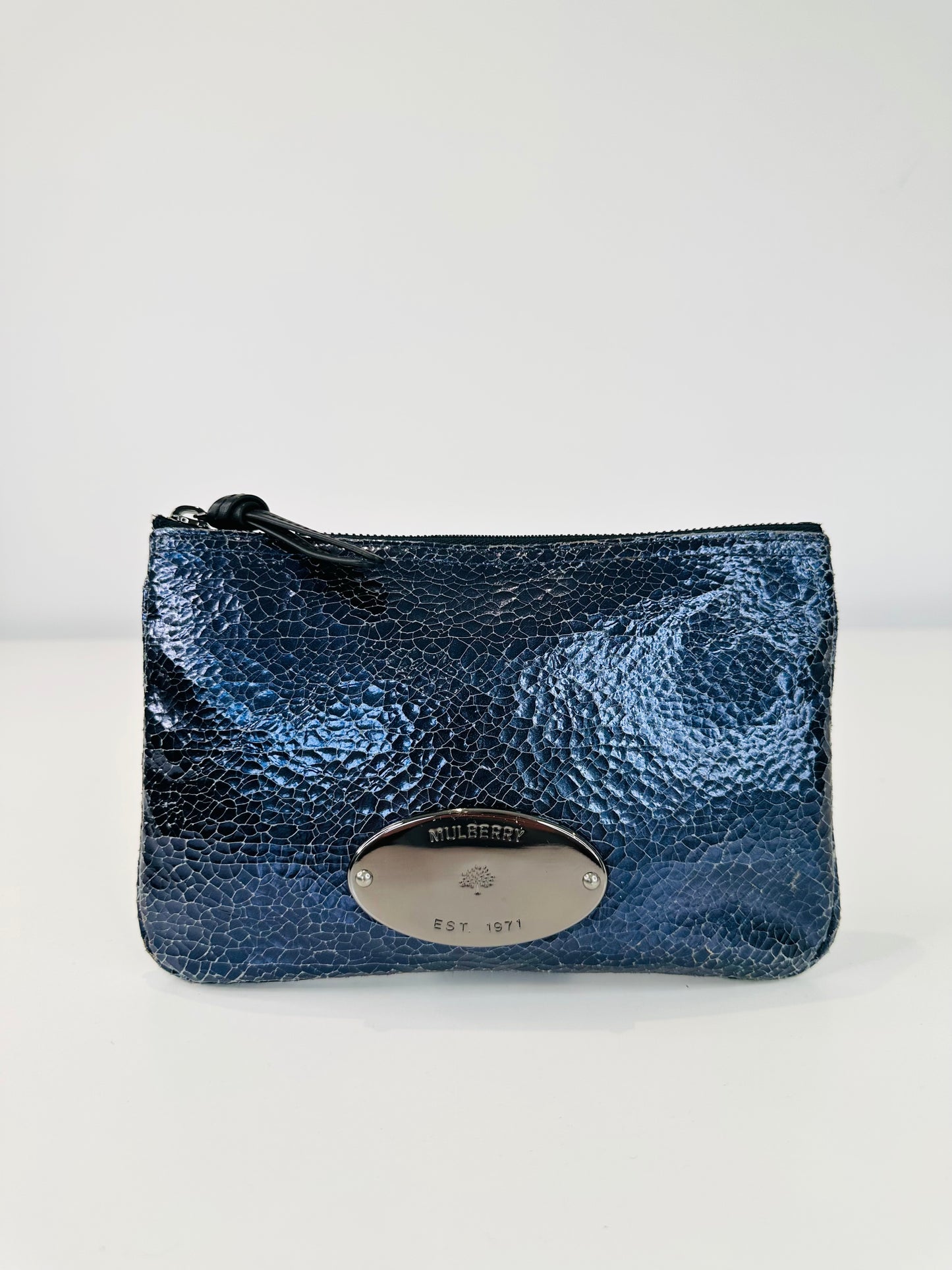 Crackled Leather Pouch