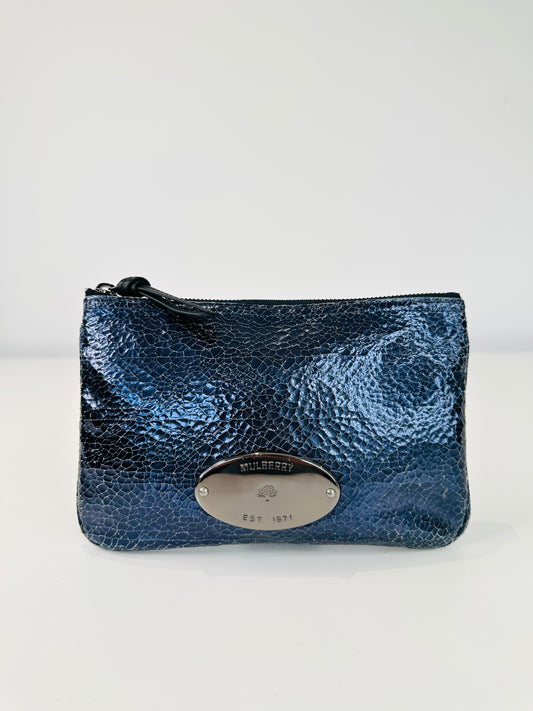 Crackled Leather Pouch