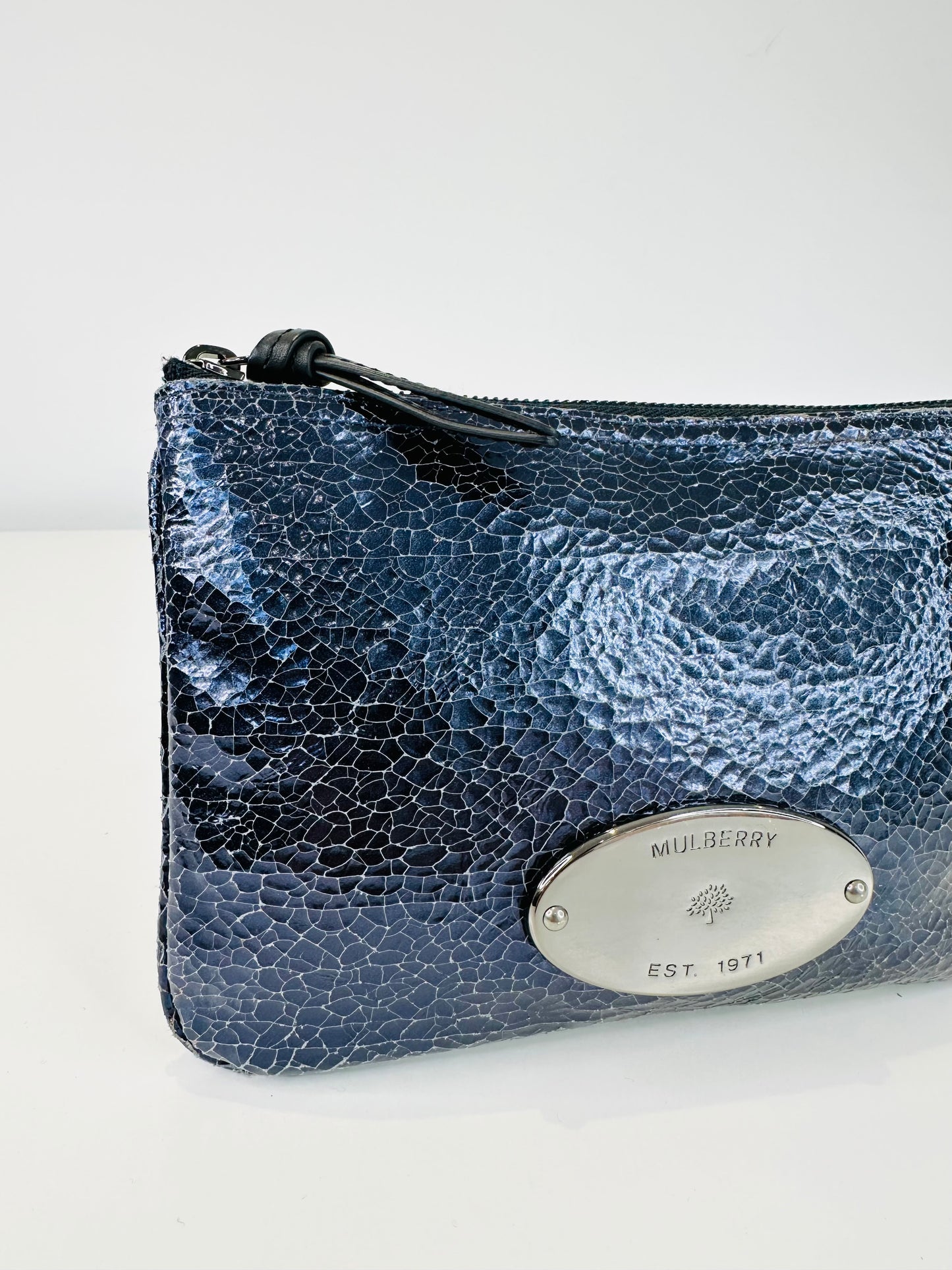 Crackled Leather Pouch