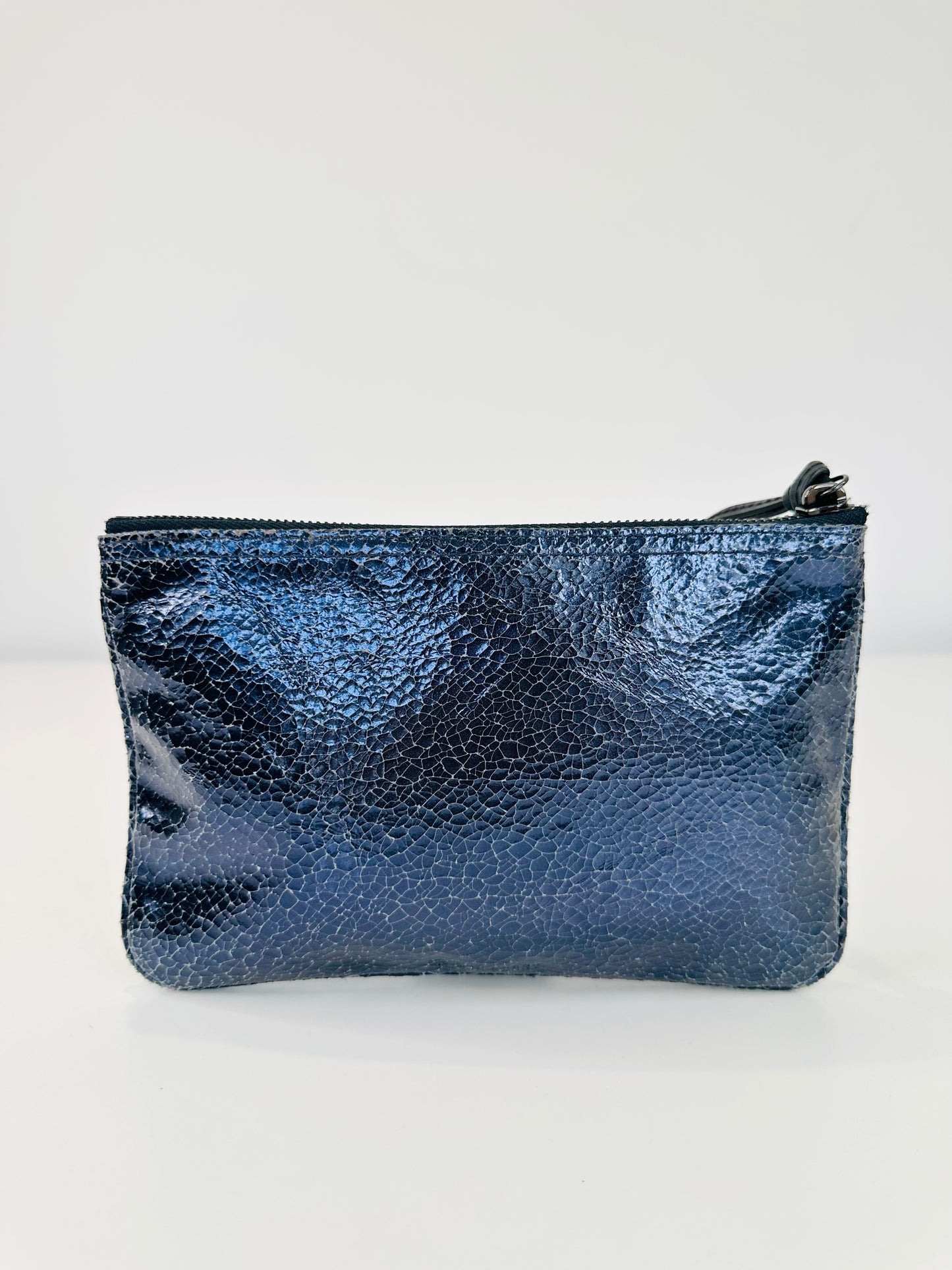 Crackled Leather Pouch