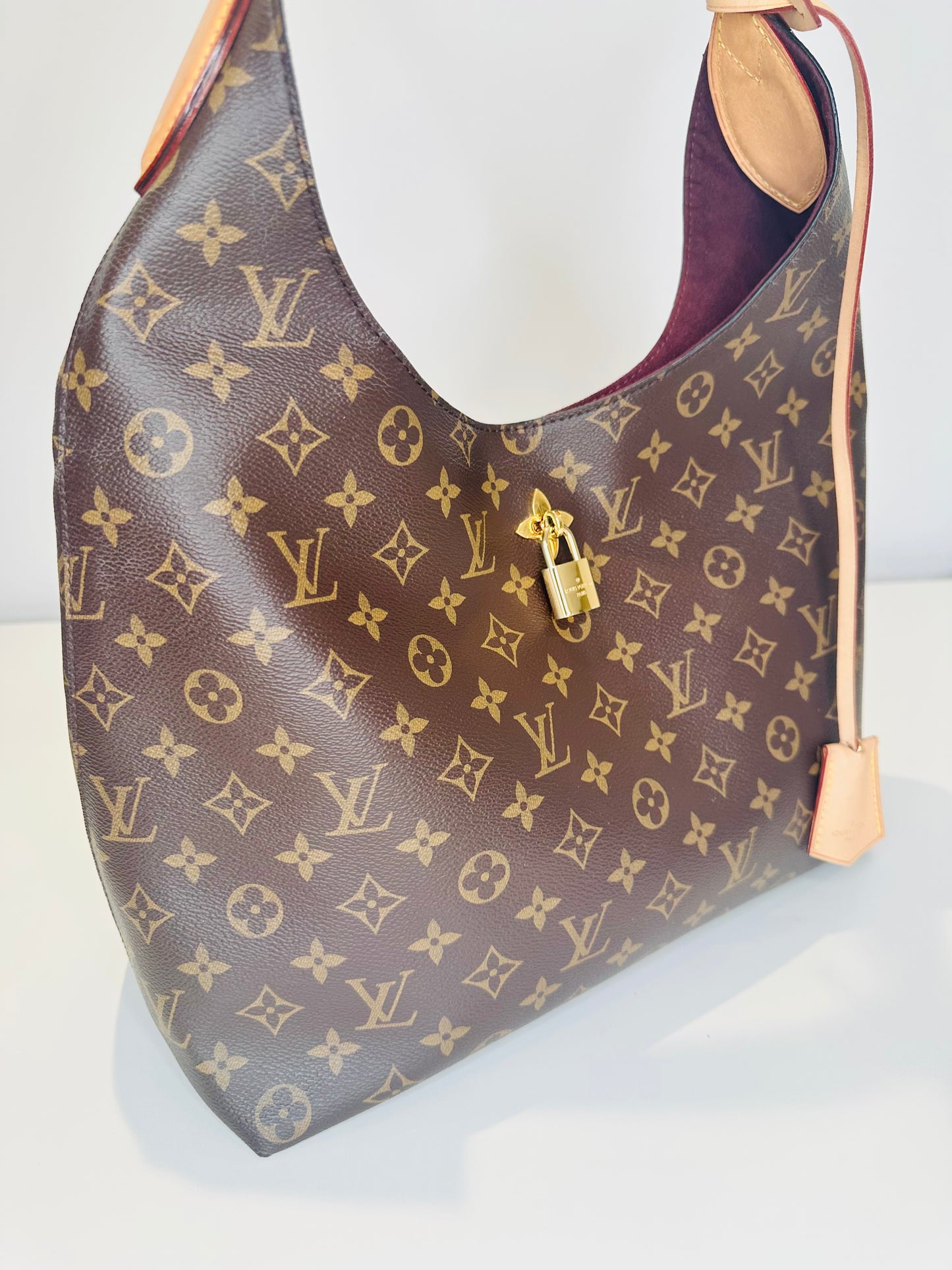 Monogram Canvas Floral Hobo Bag