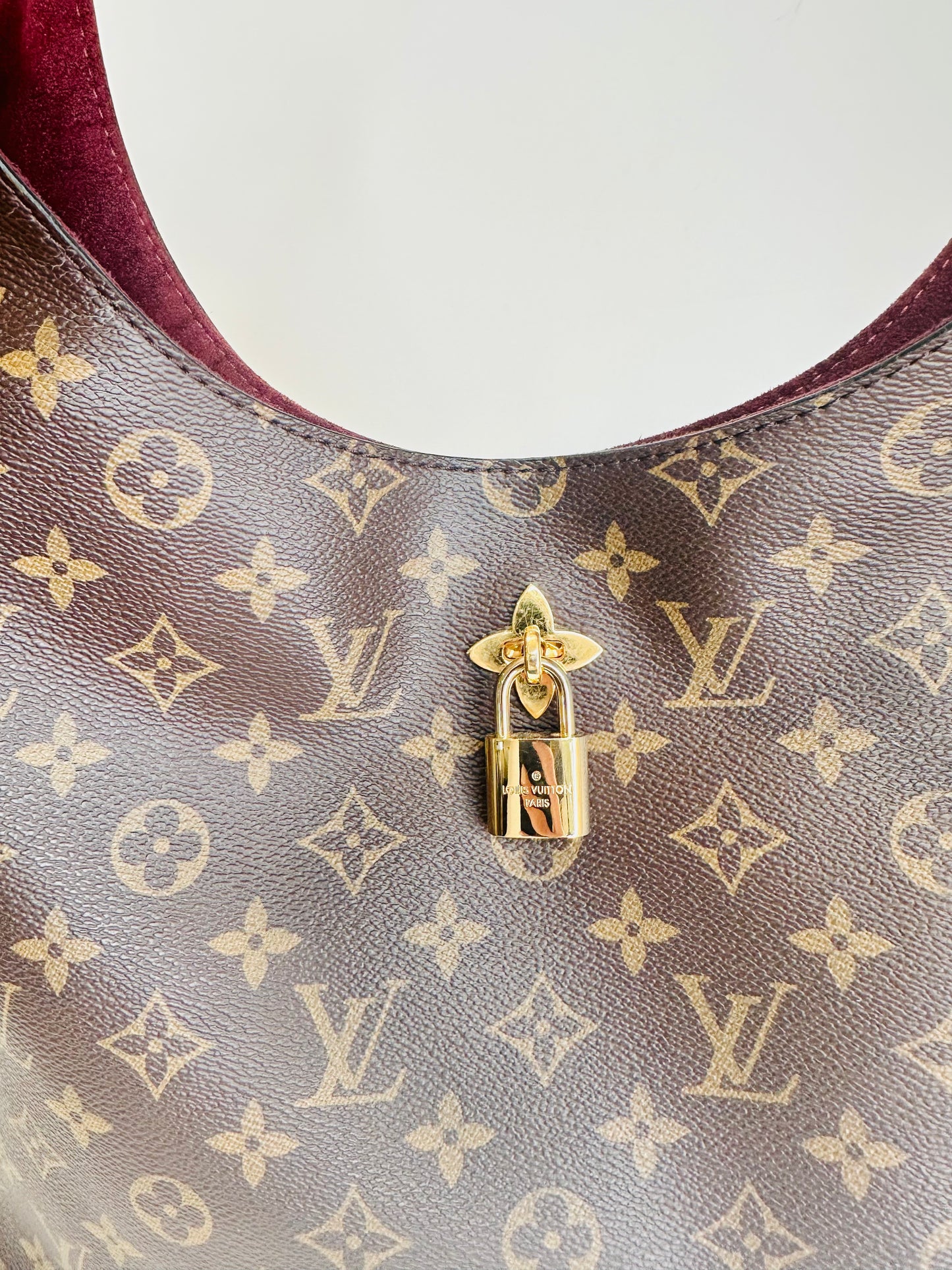 Monogram Canvas Floral Hobo Bag