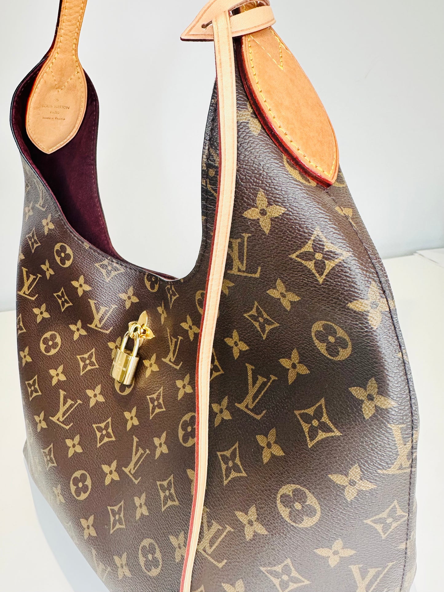 Monogram Canvas Floral Hobo Bag