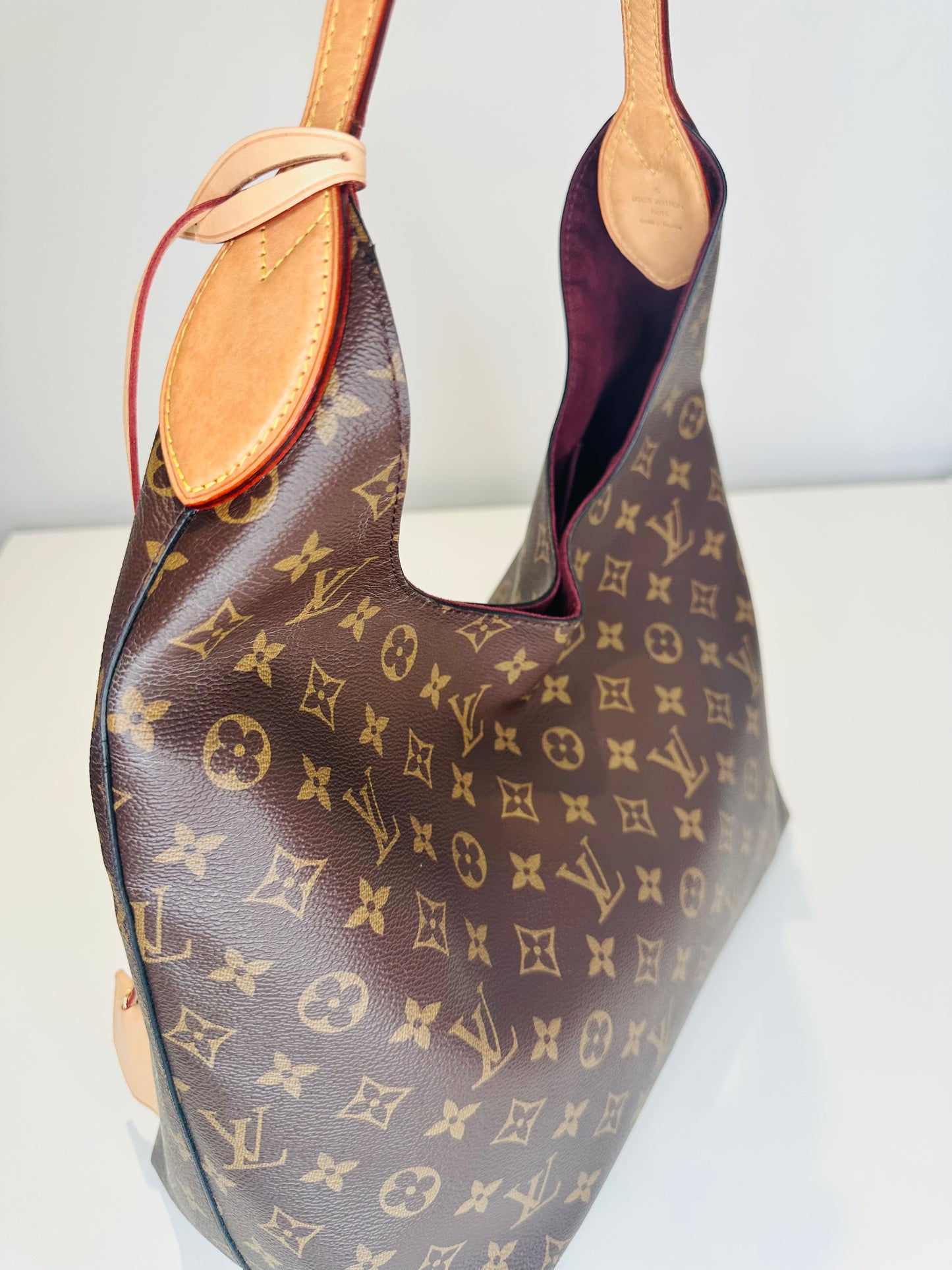 Monogram Canvas Floral Hobo Bag