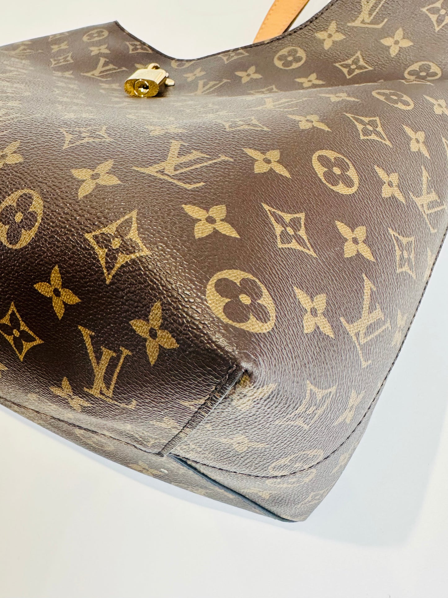 Monogram Canvas Floral Hobo Bag