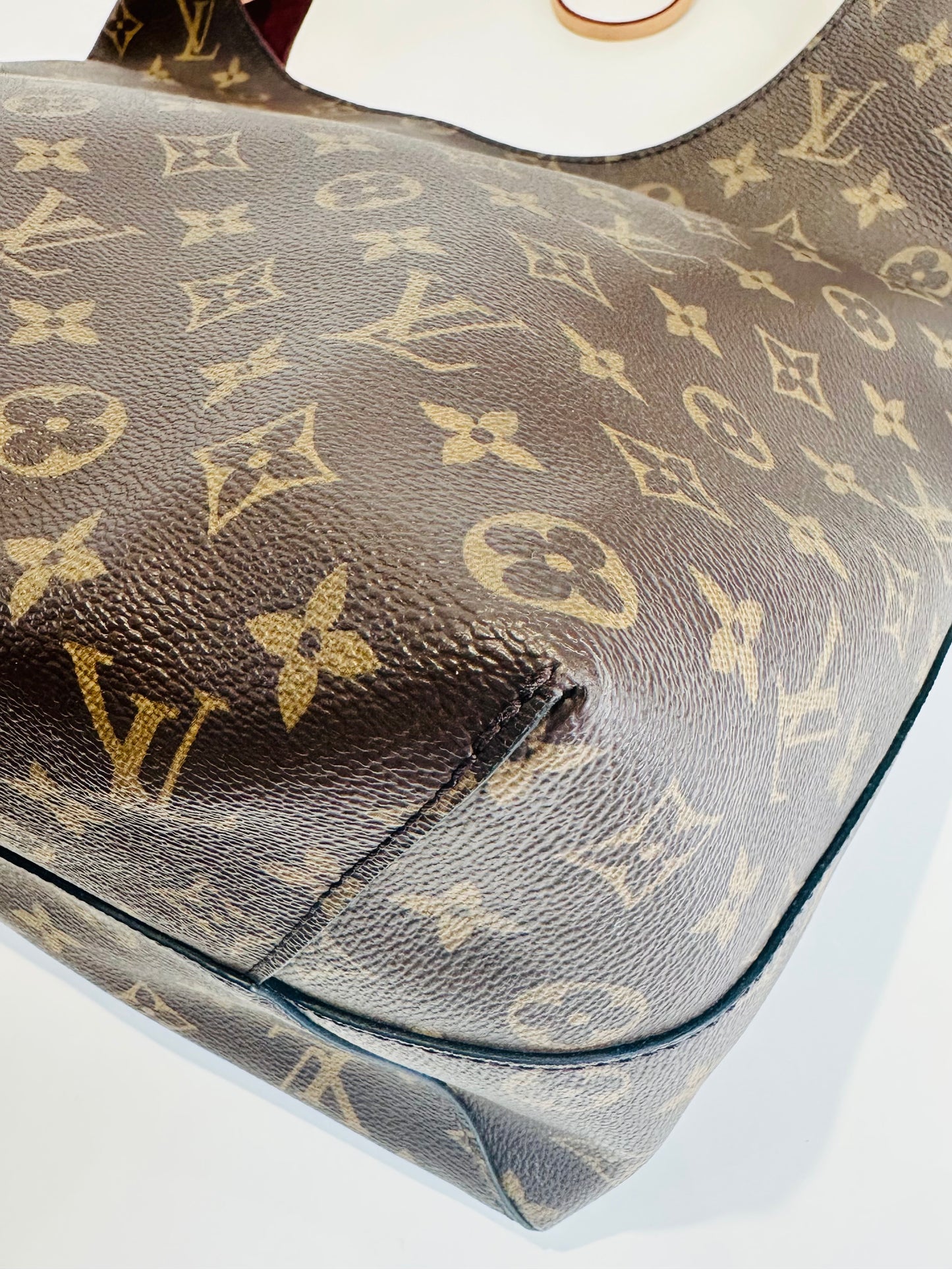 Monogram Canvas Floral Hobo Bag