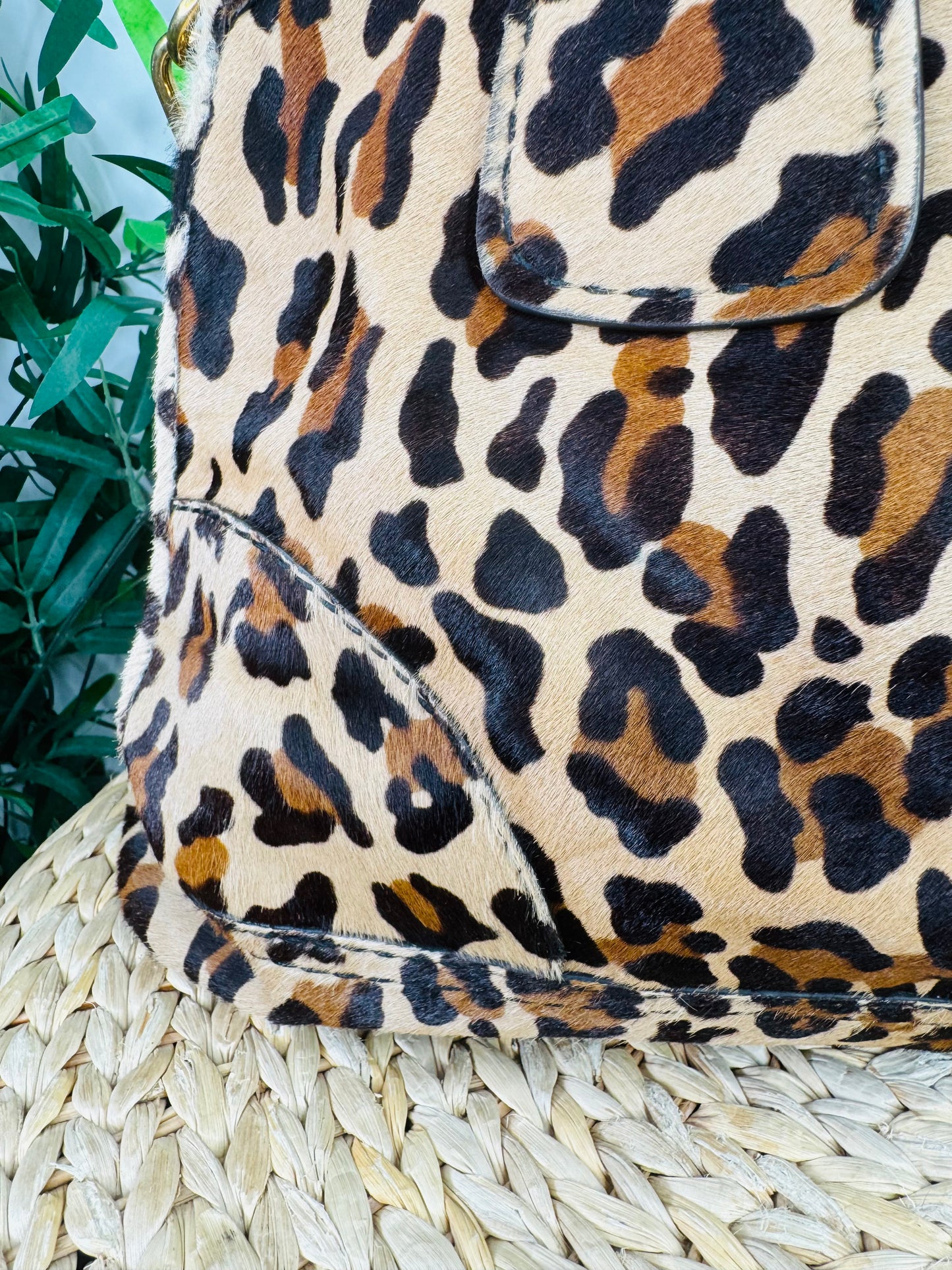 Cavallino Leopard Print Bowling Bag