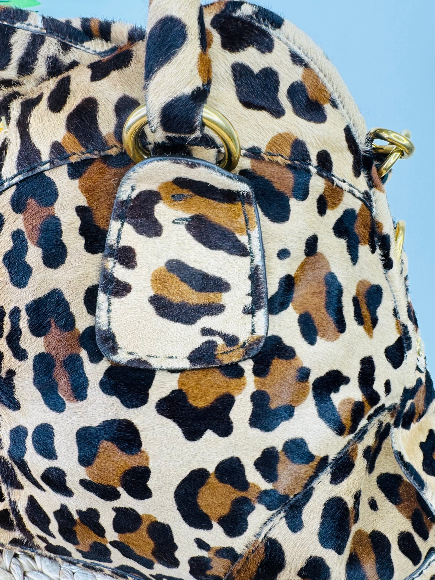 Cavallino Leopard Print Bowling Bag