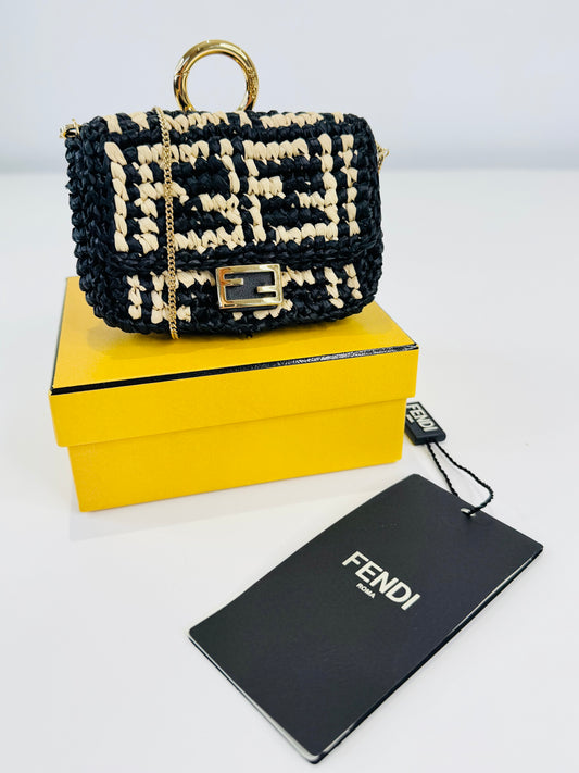 Raffia Nano Baguette Charm